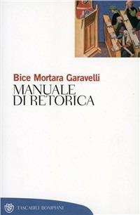 Copertina  Manuale di retorica