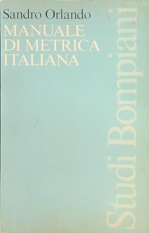 Copertina  Manuale di metrica italiana