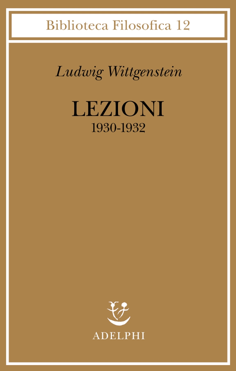 Copertina  Lezioni 1930-1932